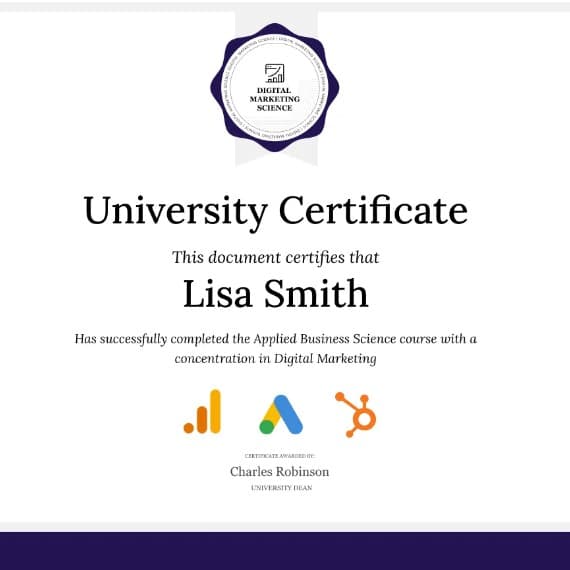 digital marketing certificate